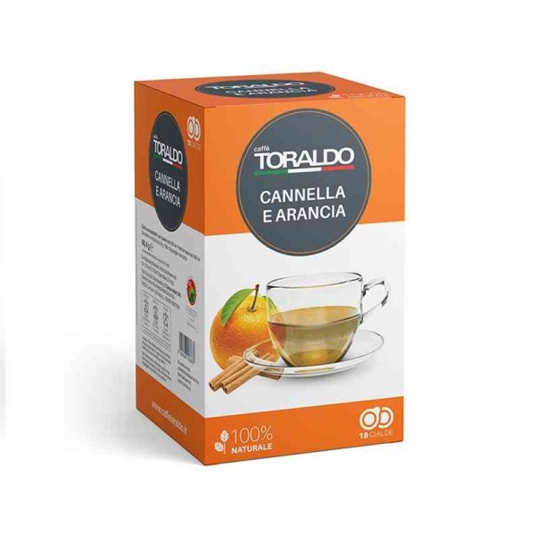 Toraldo Cannella e Arancio | Cialda ESE 44 | Confezione da 18 cialde