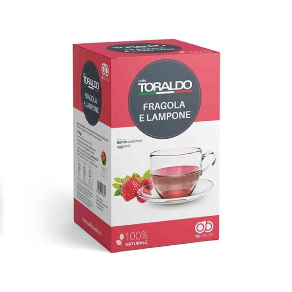 Toraldo Fragola E Lampone | Cialda ESE 44 | Confezione da 18 cialde