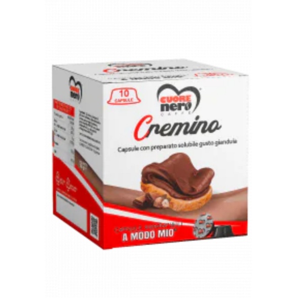 Cuore Nero Cremino |Capsula A Modo Mio | Confezione da 10 capsule