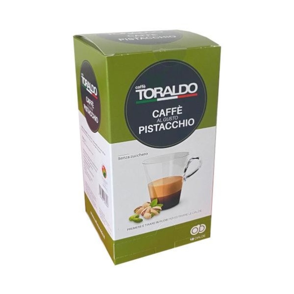 Toraldo Caffè al Pistacchio | Cialda ESE 44 | Confezione da 18 cialde